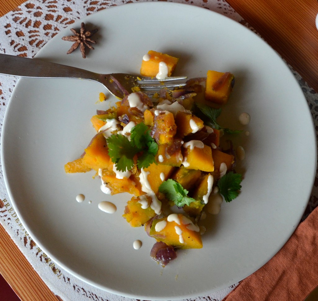 Roasted Pumpkin w/ tahini&nbsp;sauce