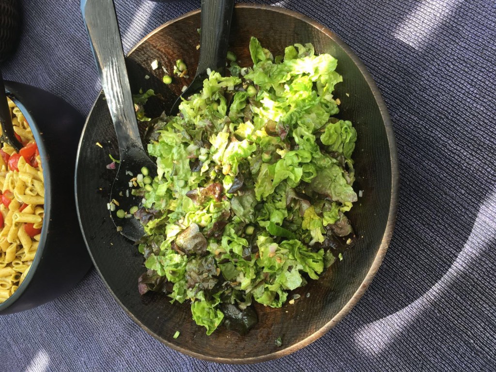 Simple asparagus-mustard salad