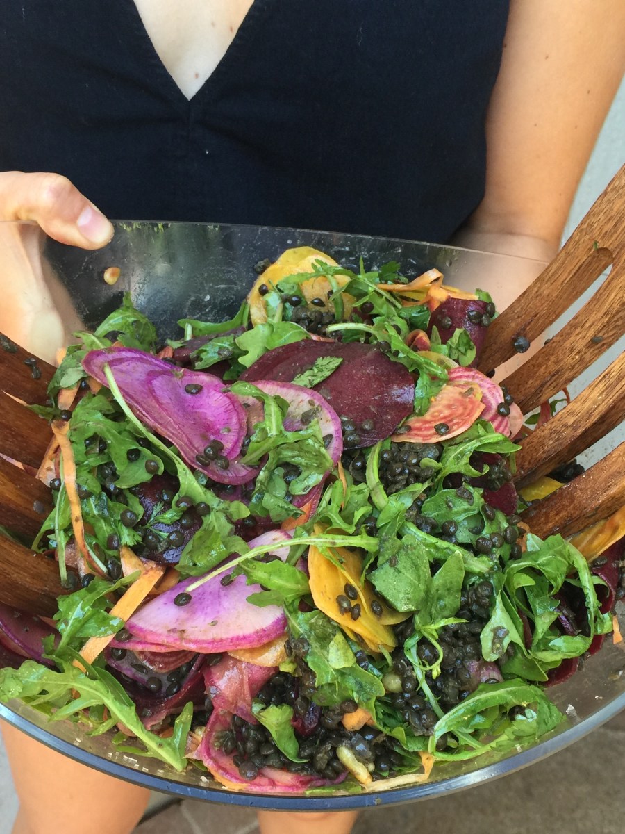 Root lentil salad for a&nbsp;crowd