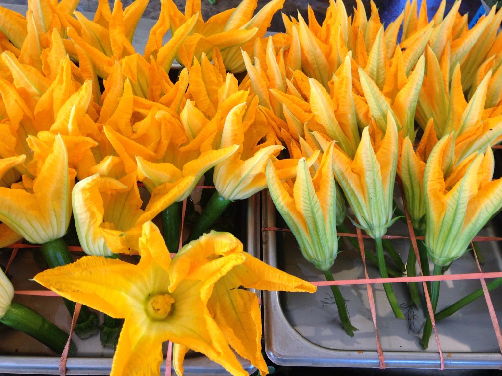 Summer Zucchini Pasta w/ squash&nbsp;blossoms